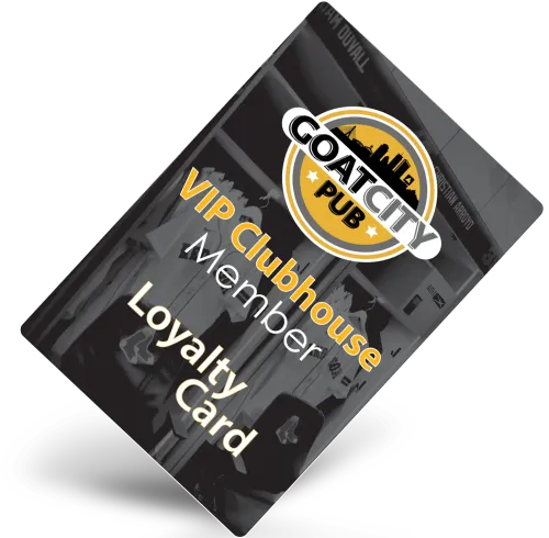 Goat City Pub VIP Clubhouse member loyalty card